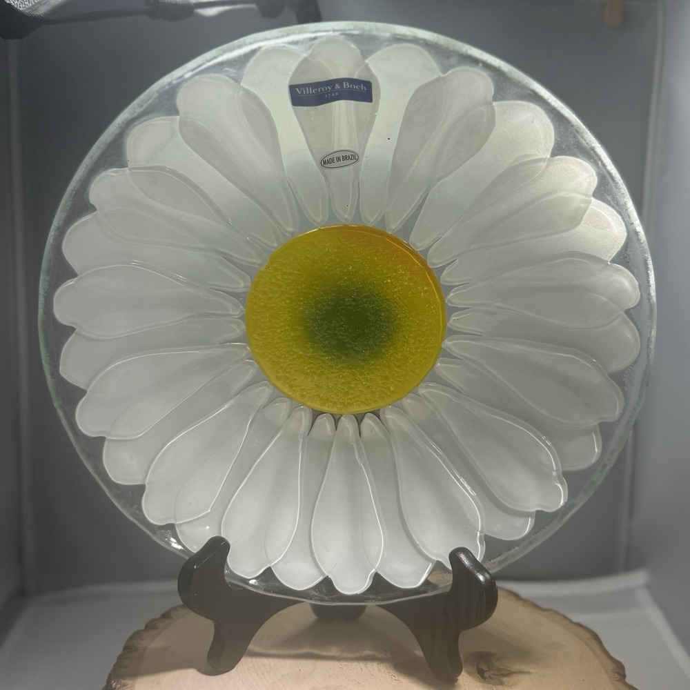 Villeroy & Boch Daisy Flora Vitrum Bowl 10 3/4" Rare & Retired New W/Tags